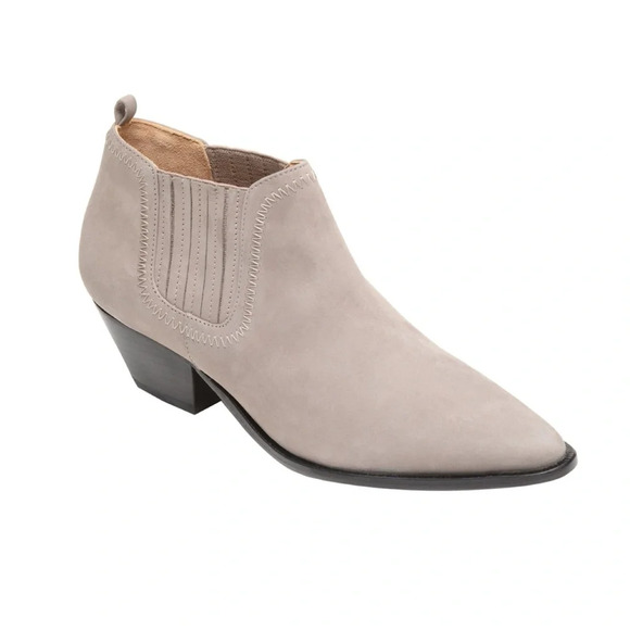 Schutz Jacqueline Western Ankle Booties Mouse Grey Sz 11 - Picture 1 of 8